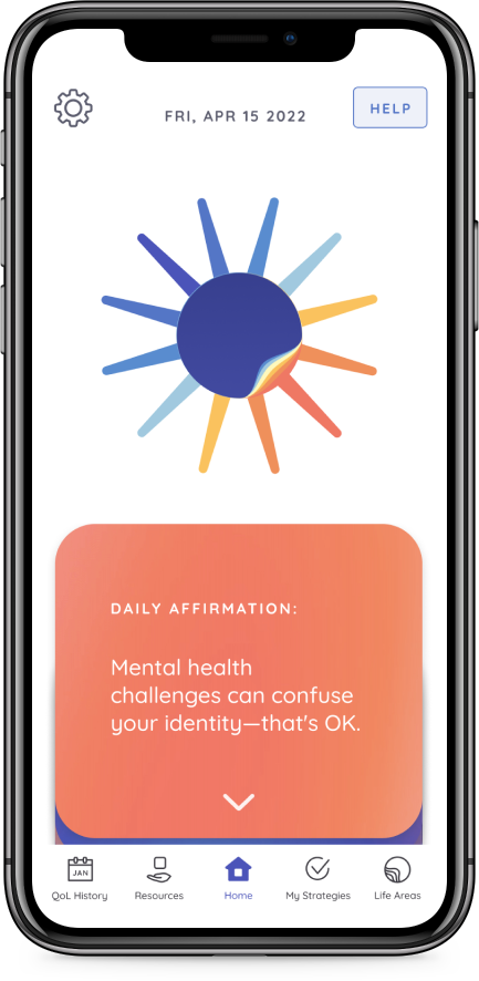 Home screen of the app PolarUs iOS app displayed on an iPhone